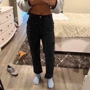 Black Ultra High Rise Dad Pant Hollister